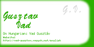 gusztav vad business card