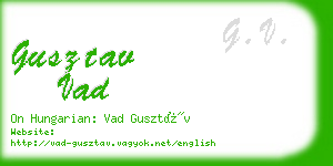 gusztav vad business card